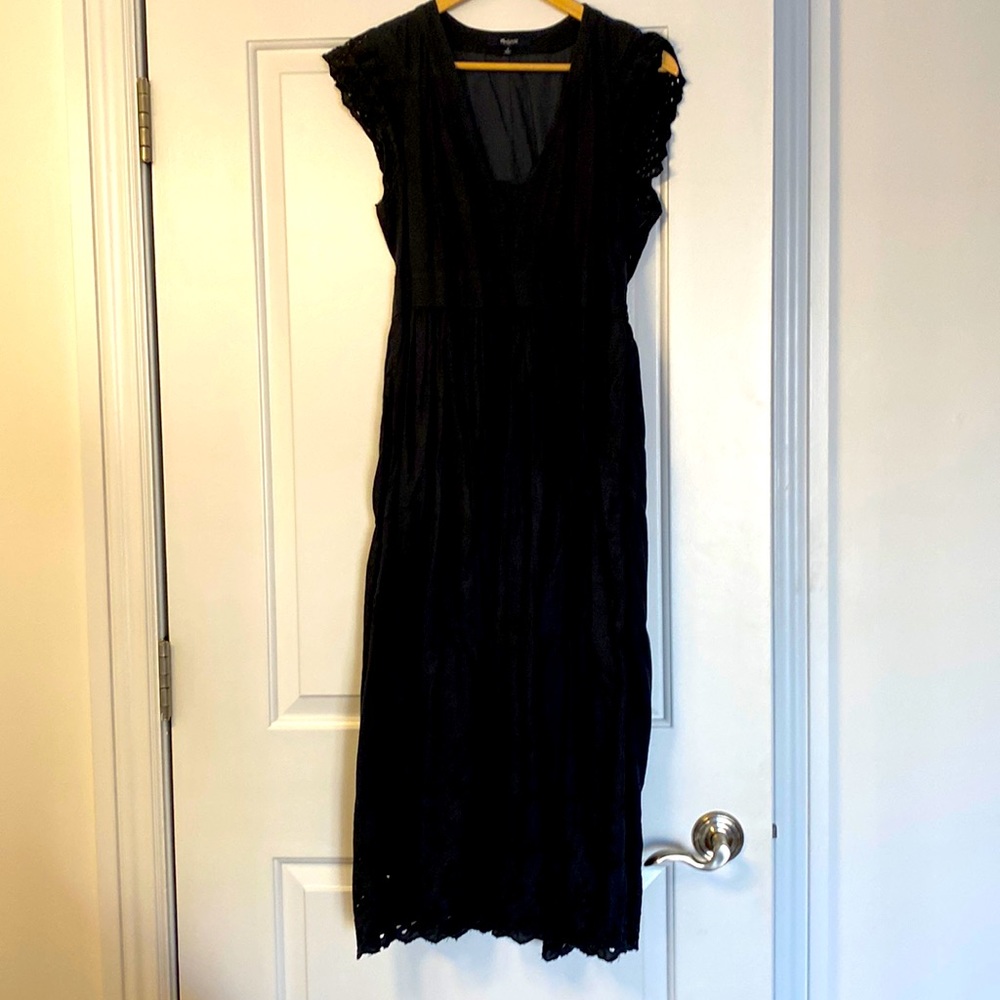 Madewell linen dress with pockets